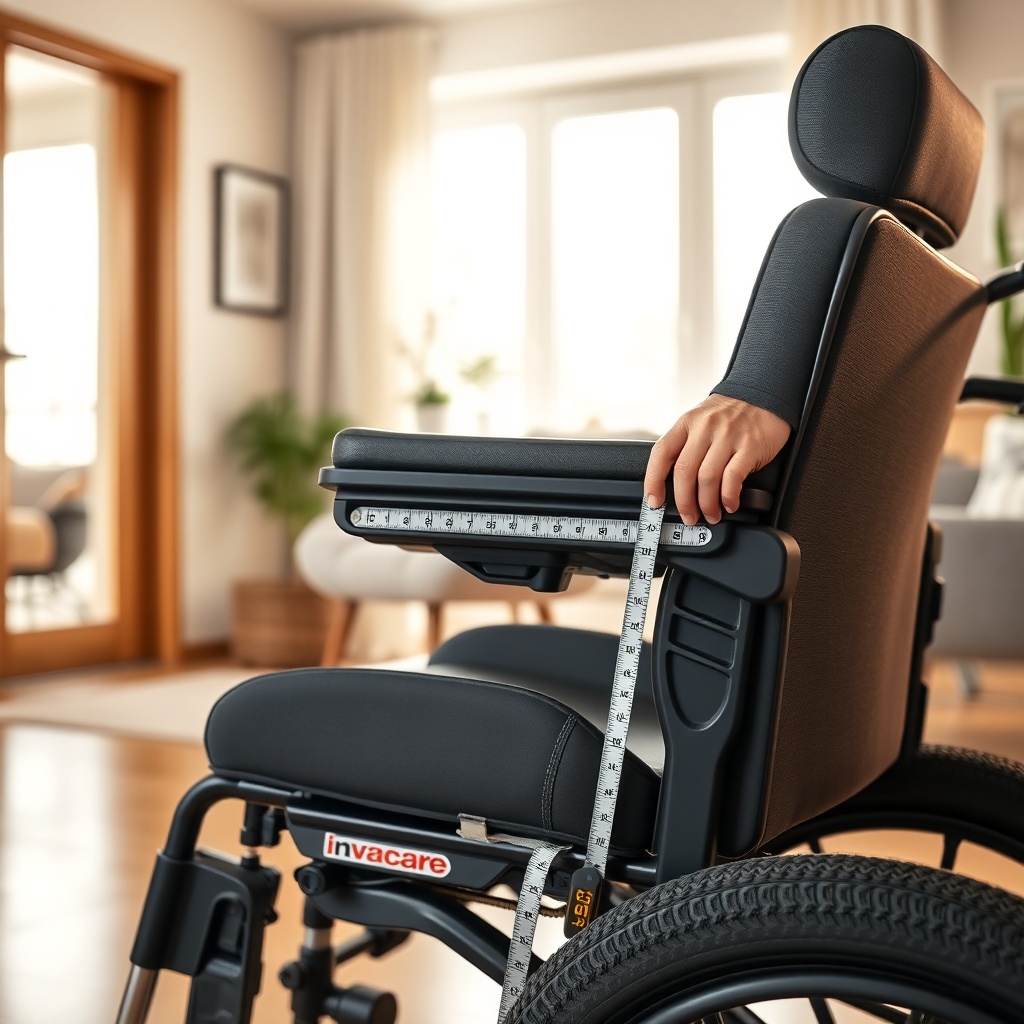 A clean photorealistic photo showing an Invacare Köln 100 from a slightly elevated side an
