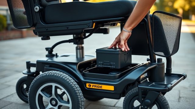 Pride Go-Chair Akku: Pflege und Austausch